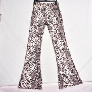 Maze Women's Snake Skin Print Wide Leg Leggings Size Small